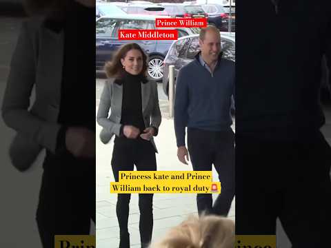 Princess kate and Prince William back royal duty public nice list of the year #shorts #katemiddleton