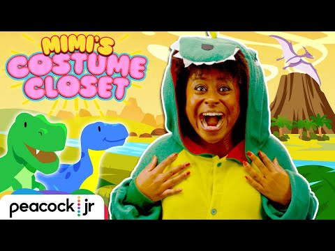 Do the DINO DANCE! 🦖🎵🦕 Learn Colors for Kids with Dinosaurs 🔴🟢🔵🟡 | MIMI'S COSTUME CLOSET