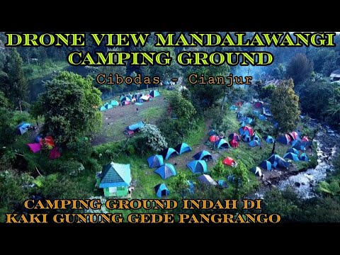 Drone View Mandalawangi Camping Ground Cibodas Cianjur