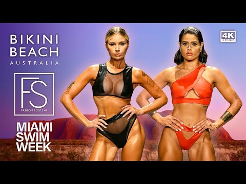 BIKINI BEACH AUSTRALIA Miami Swim Week 4K swimwear for Gold Coast Jocelyn Binder, Maaxx West