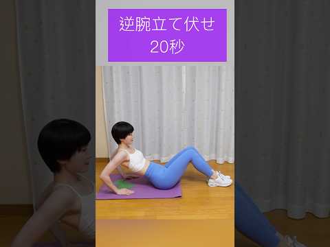 【筋トレ】逆腕立て伏せ20秒