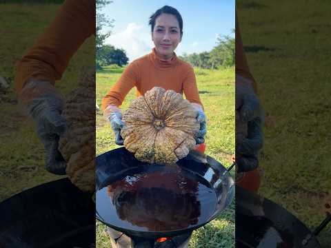 Pumpkin crispy with egg cook recipe #shortvideo #shorts #cooking #recipe #food