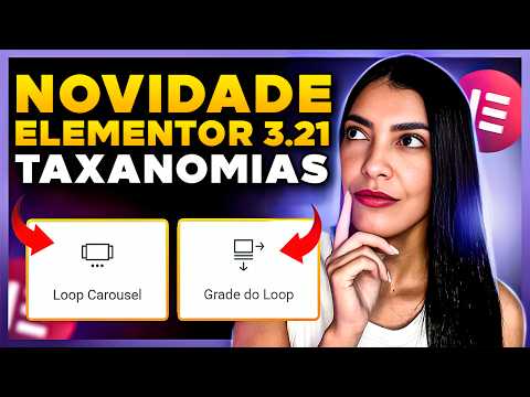 Atualizou! Elementor 3.21: Como Criar CARROSSEL de Categorias? [WooCommerce e Blog]