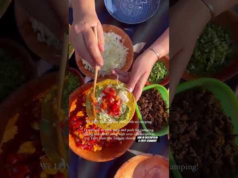 Raw vegan meals that we took with us camping - wraps, burgers, tacos!