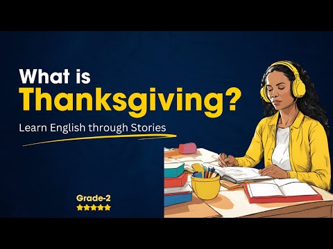 What is Thanksgiving? || Learn English Through Story || Graded Reader || Improve Your English