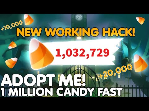 😱HOW TO GET 1 MILLION CANDY FAST!🍬 (WORKING NEW TRICK)🎃HALLOWEEN UPDATE ADOPT ME! ROBLOX