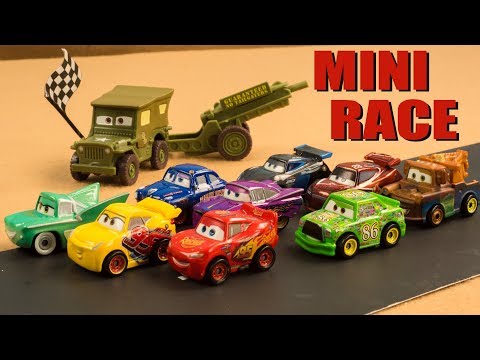 RACE Car or NOT? Can Mater keep up? Mini Racers Cars Radiator Springs!