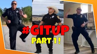 👮These Police Officers KILL the GIT UP Dance Challenge! #GitUpChallenge