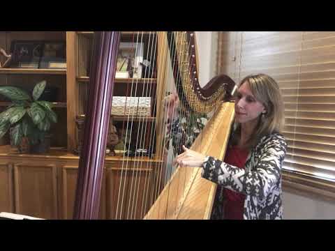 Moon River from Breakfast at Tiffany's - by Tiffany Envid, Harpist