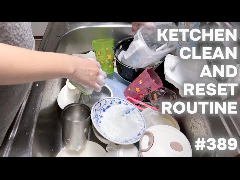 #389 キッチンリセットルーティーン/KITCHEN CLEAN AND RESET ROUTINE.