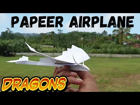 How To Make A Paper Airplane Dragon || dragon paper plane