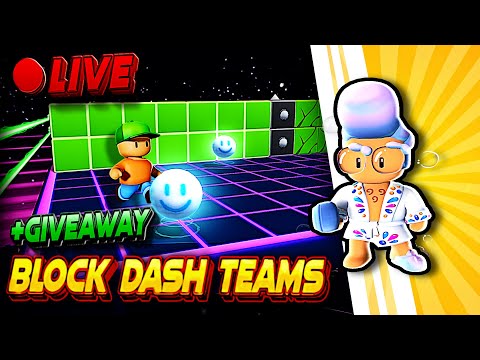 🔴 Block Dash Teams LIVE🔥| EU Server🌍 | Stumble Guys🥊| #stumbleguys #blockdash