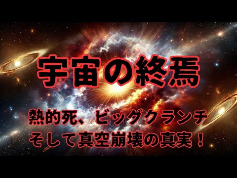 【宇宙の仮説】宇宙の終焉が示す未来の姿！熱的死、ビッグクランチ、そして真空崩壊の真実！ #宇宙科学 #ダークエネルギー #天文学