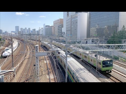 ＜東京港区＞札の辻橋で何となく撮り鉄【新幹線・山手線・京浜東北線・埼京線など？】