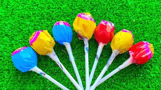 🍭 Learn Colors with Lollipops and Sweets. Yummy Rainbow Lollipops ASMR