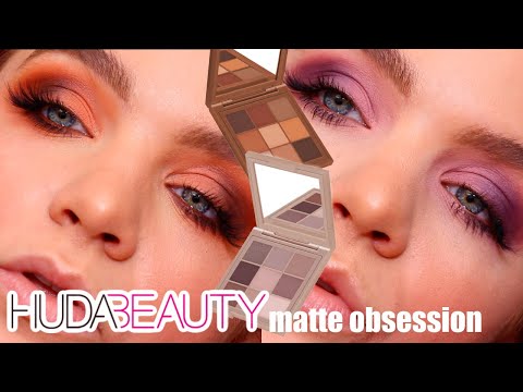 HUDA BEAUTY MATTE OBSESSION PALETTES 2 LOOKS