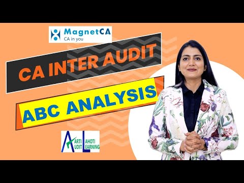 CA Inter Audit - ABC ANALYSIS - CA Aarti N. Lahoti