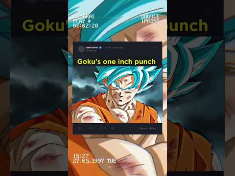 Goku's one inch punch 💀🗿 #shorts #ytshorts #anime #dragonball