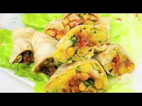 Healthy Samosa Chaat Wrap For Iftar Ramadan special