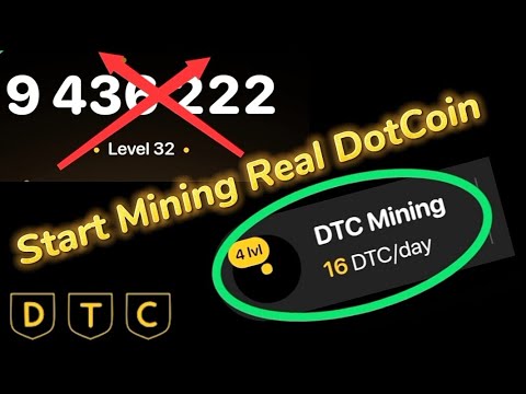 Dotcoin Claim Update DTC token | DotCoin Real token has officially started