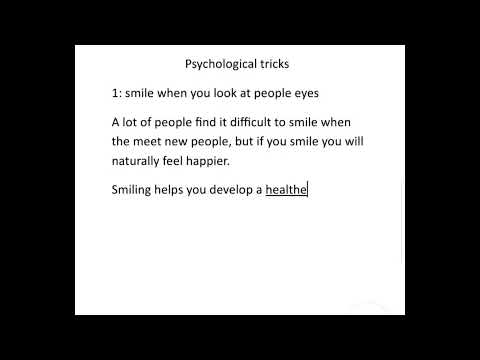 Psychological tricks