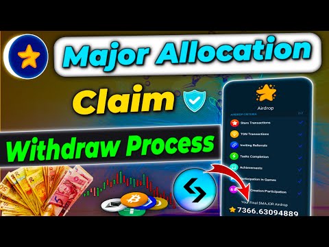 Major allocation check | Major airdrop withdraw | Major airdrop claim | Major token sell kaise kare