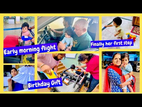 Vlog : Travelling for 1st Birthday! Kuhu Surprised Us 🥹 ! Ganpatiji Visarjan ! Birthday Preparations