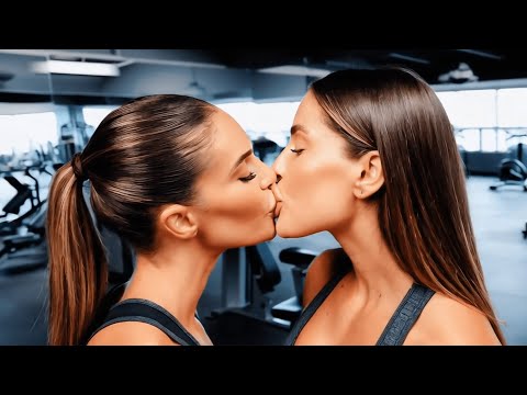 Muscular Women Kissing at the Gym! - Lesbian Kissing