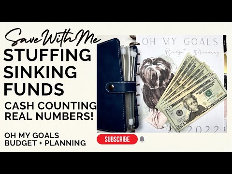 BUDGET & SAVE WITH ME - Stuffing Sinking Funds | Cash Counting | Real Numbers | Savings Goals