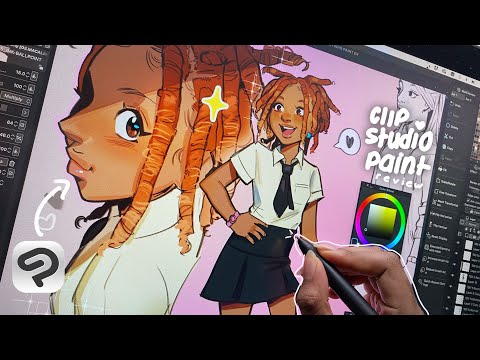 Draw with me ☆CLIP STUDIO PAINT updated review ☕️