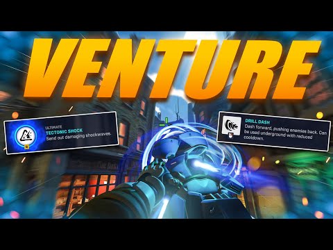 NEW HERO Venture Gameplay and All Abilities - Overwatch 2