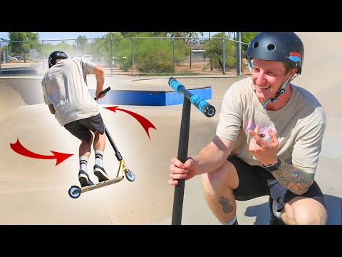 LEARNING TO 360 ON A SCOOTER FOR BEGINNERS