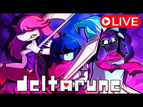 Venecinn jogando DELTARUNE AO VIVO #2 [Campo - Floresta] + REACTS