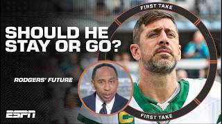 👀 COOL YOUR JETS?! 👀 Stephen A. & Shannon Sharpe REACT to Aaron Rodgers’ thoughts | First Take