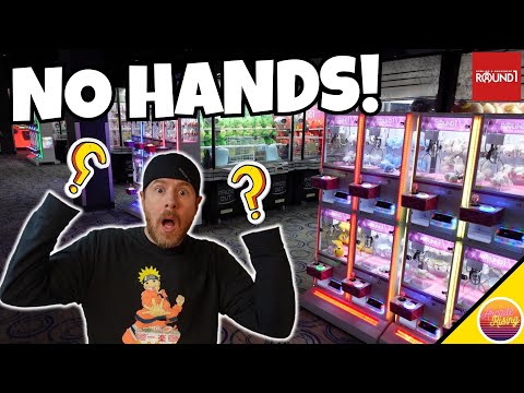 Craziest Claw Machine Challenge! at Round 1 Arcade