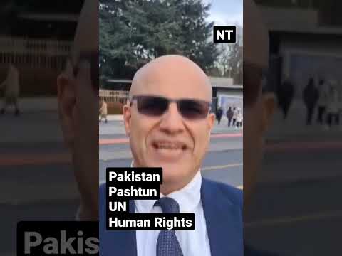 This man is protesting against Pakistan Army in Geneva for human rights #news #pakistan #shorts #un