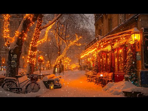 Cozy Jazz at a Quiet Winter Night Cafe ☕ Gentle Jazz Instrumental for a Relaxing Mood ~ Winter Jazz