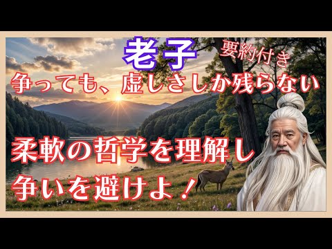 📚 【老子の教え】「争うな、争えば負けるだけだ」解説 🎥