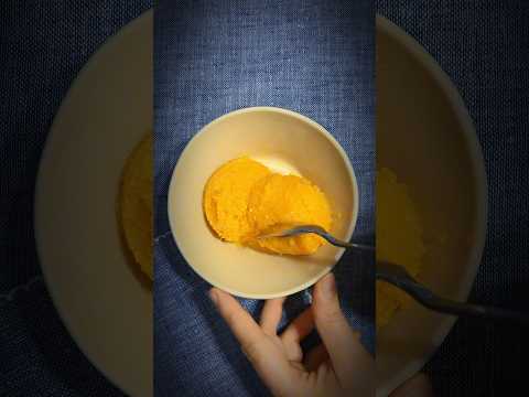 Homemade fruit ice cream | without ice cream maker | quick and very delicious | tangerine ice cream