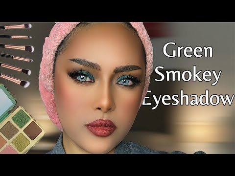 SOFT SMOKEY EYE TUTORIAL | DETAILED SMOKEY EYES MAKEUP | Green Smokey Eyeshadow|  Siren Eyes Makeup