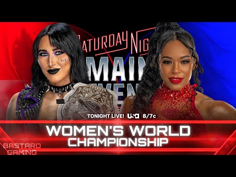 WWE 2K24 | Rhea Ripley VS Bianca Belair - Women's World Championship | Saturday Night Main Event