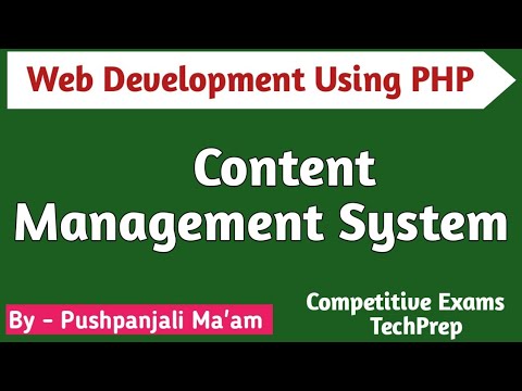 Lec - 4.1 Introduction to Content Management System based on PHP in Hindi