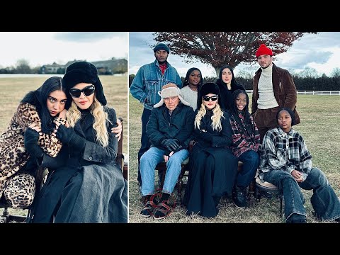 Madonna Shares Family Snaps with her Dad and Her 6 Kids