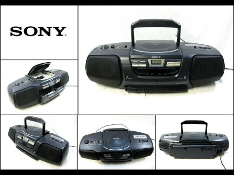 Sony CFD-222 CD Radio Double Cassette-Corder Boombox