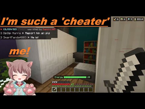 I got called a cheater at Minecraft Hide and Seek during my VTuber debut