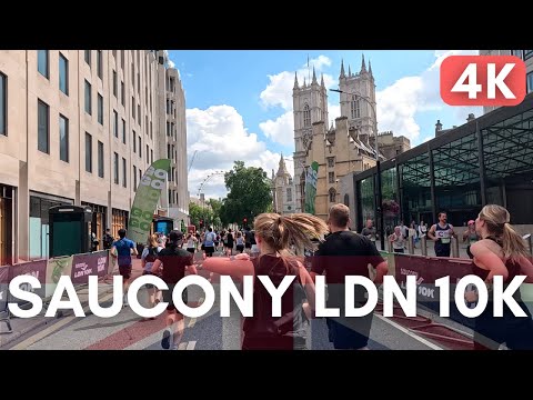 2024 Saucony London 10K - Full Race - Virtual Treadmill Run [4K/60]