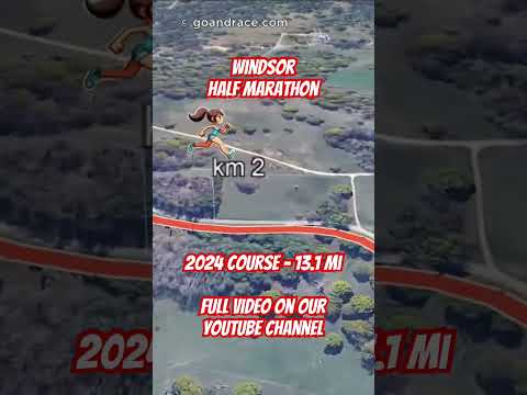 Windsor Half Marathon 2024: fly over the half-marathon course!