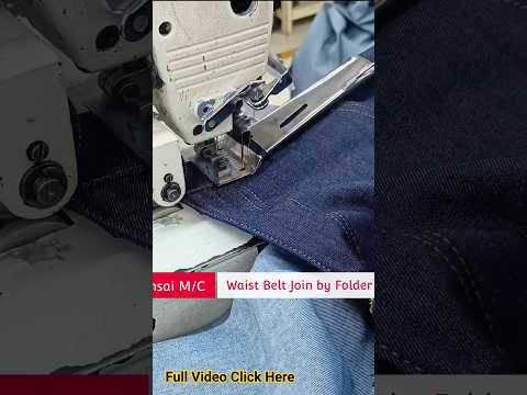 Kaizen Continuous Improvement |Waistband Join By Kansai Folder #kaizen #sewing #apparel #sew #howto