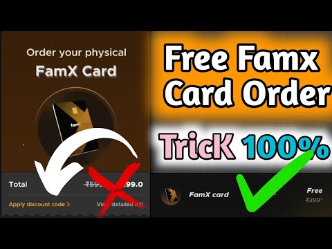 FREE Fam X Card Order 2023 | Fam X Free Coupon Code | Fampay New Update Today | New Updates Fampay