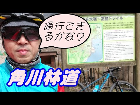 マウンテンバイク初心者　角川林道～酒波谷林道